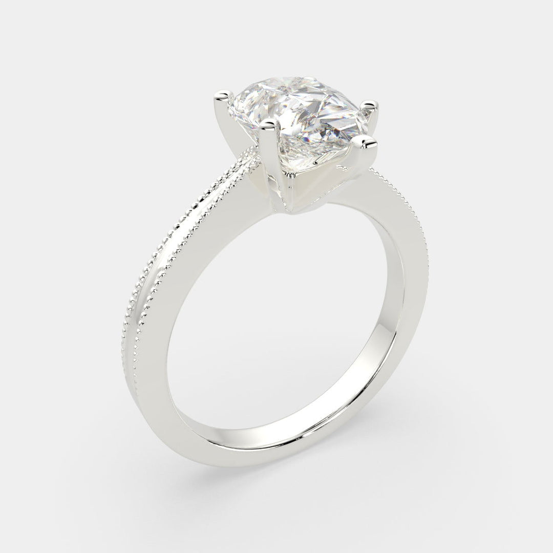Camilla Pear Cut Solitaire Engagement Ring Setting - Nivetta