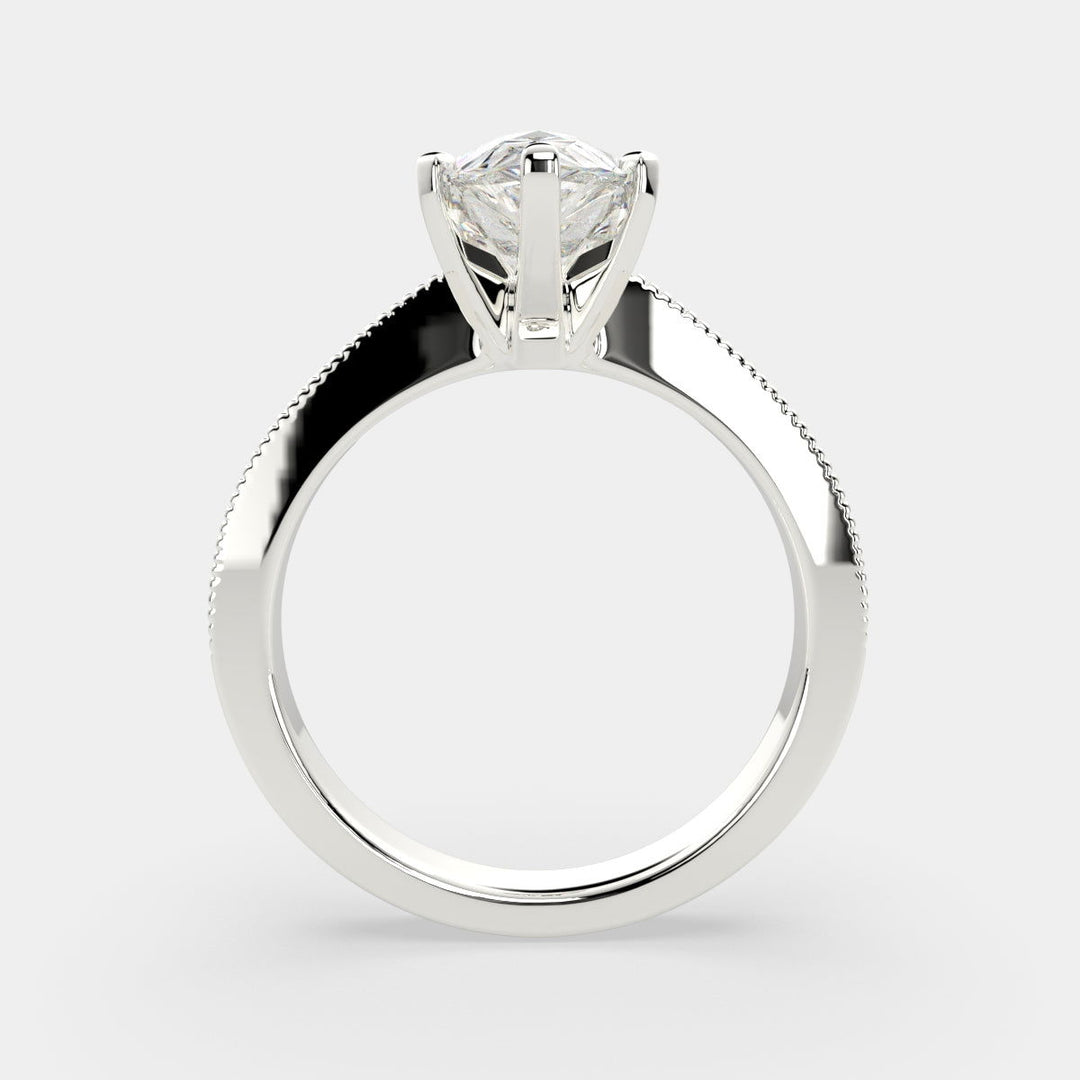 Camilla Pear Cut Solitaire Engagement Ring Setting - Nivetta