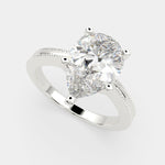 Load image into Gallery viewer, Camilla Pear Cut Solitaire Engagement Ring Setting - Nivetta