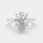 Load image into Gallery viewer, Camilla Pear Cut Solitaire Engagement Ring Setting - Nivetta