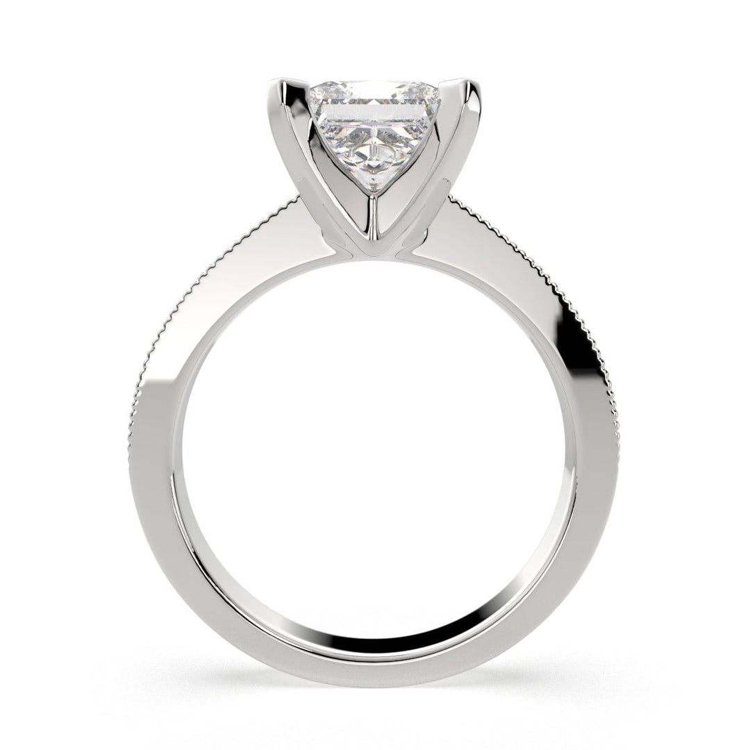 Camilla Princess Cut Solitaire Engagement Ring Setting - Nivetta