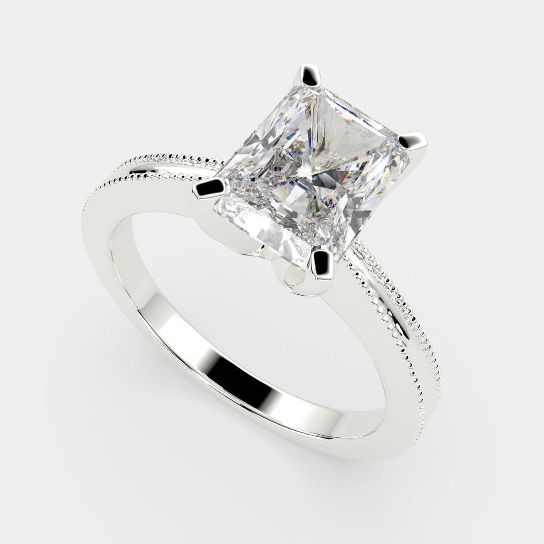 Camilla Radiant Cut Solitaire Engagement Ring Setting - Nivetta