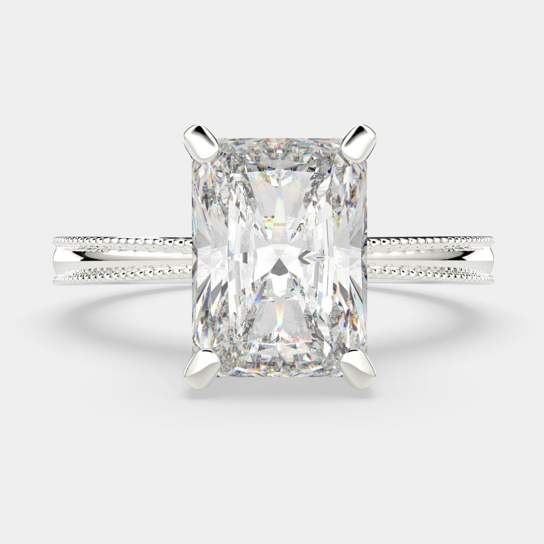 Camilla Radiant Cut Solitaire Engagement Ring Setting - Nivetta