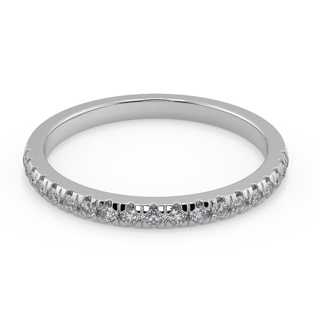 Carina Petite twist Pave Cushion Cut Diamond Engagement Ring - Nivetta