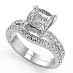 Load image into Gallery viewer, Carolina Micro French Pave Classic Princess Cut Engagement Ring - Nivetta