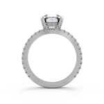 Load image into Gallery viewer, Carolina Micro French Pave Classic Princess Cut Engagement Ring - Nivetta