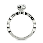 Load image into Gallery viewer, Caroline Pear Cut Pave Art Deco 4 Prong Claw Set Engagement Ring Setting - Nivetta