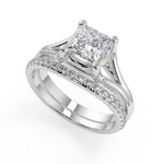 Load image into Gallery viewer, Casey Split Shank Princess Cut Diamond Engagement Ring - Nivetta
