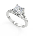 Load image into Gallery viewer, Casey Split Shank Princess Cut Diamond Engagement Ring - Nivetta