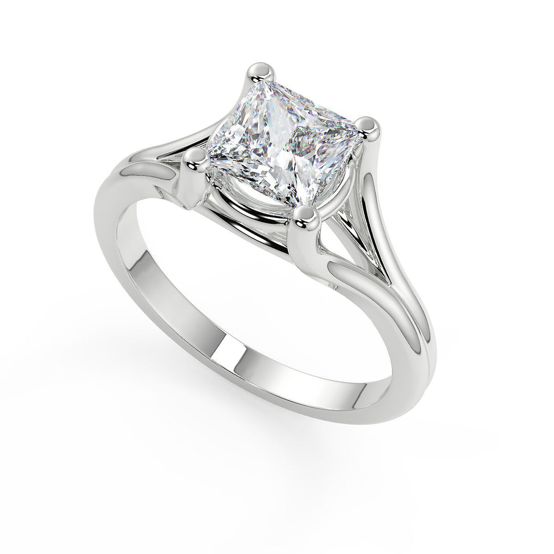 Casey Split Shank Princess Cut Diamond Engagement Ring - Nivetta
