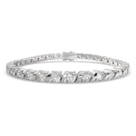 Load image into Gallery viewer, Cassiopeia Round Cut Diamond Tennis Bracelet S-Link (6 ctw) - Nivetta