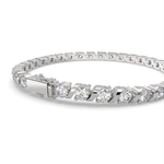 Load image into Gallery viewer, Cassiopeia Round Cut Diamond Tennis Bracelet S-Link (6 ctw) - Nivetta