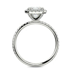 Load image into Gallery viewer, Catalina Emerald Cut Halo 4 Prong Claw Set Engagement Ring - Nivetta