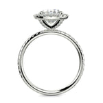 Load image into Gallery viewer, Catalina Oval Cut Pave Halo 4 Prong Claw Set Engagement Ring - Nivetta
