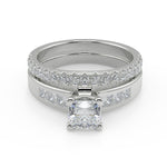Load image into Gallery viewer, Catherine 4 Prong Channel Set Cushion Cut Engagement Ring - Nivetta
