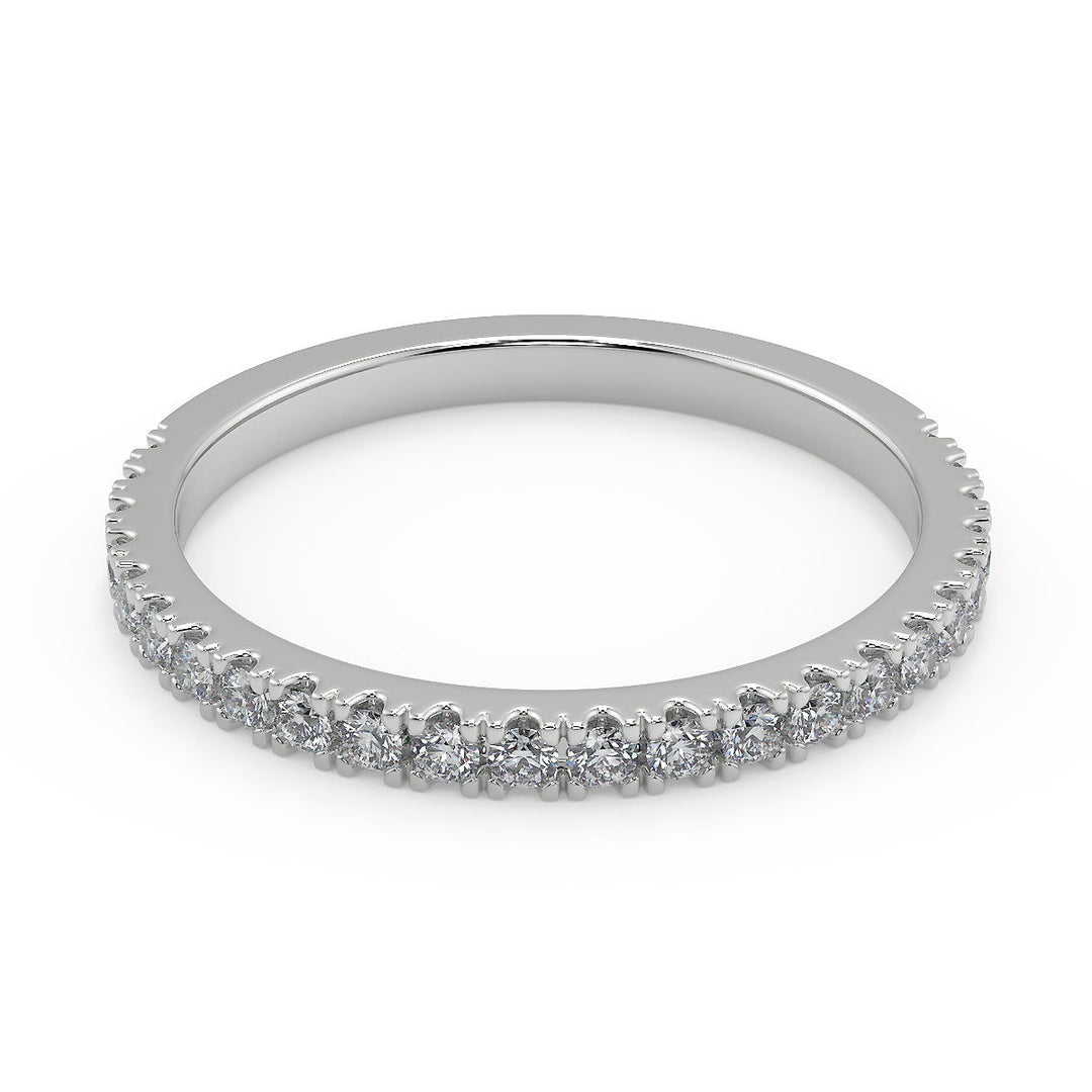 Caylee Promise Pave Round Cut Diamond Engagement Ring - Nivetta