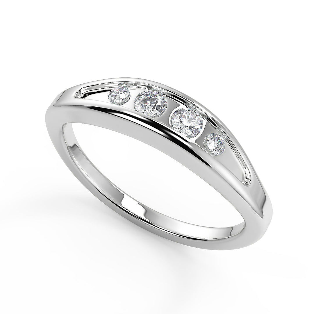 Claire Inset 4 Prong Cushion Cut Diamond Engagement Ring - Nivetta