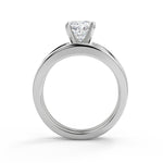 Load image into Gallery viewer, Claire Inset 4 Prong Cushion Cut Diamond Engagement Ring - Nivetta