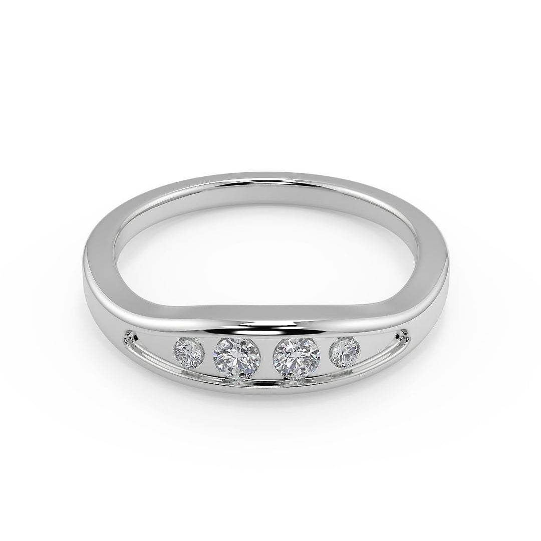 Claire Inset 4 Prong Cushion Cut Diamond Engagement Ring - Nivetta