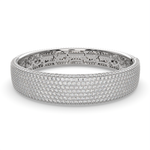 Load image into Gallery viewer, Claretta Round Cut Diamond Bangle Bracelet Pave set (15 ctw) - Nivetta