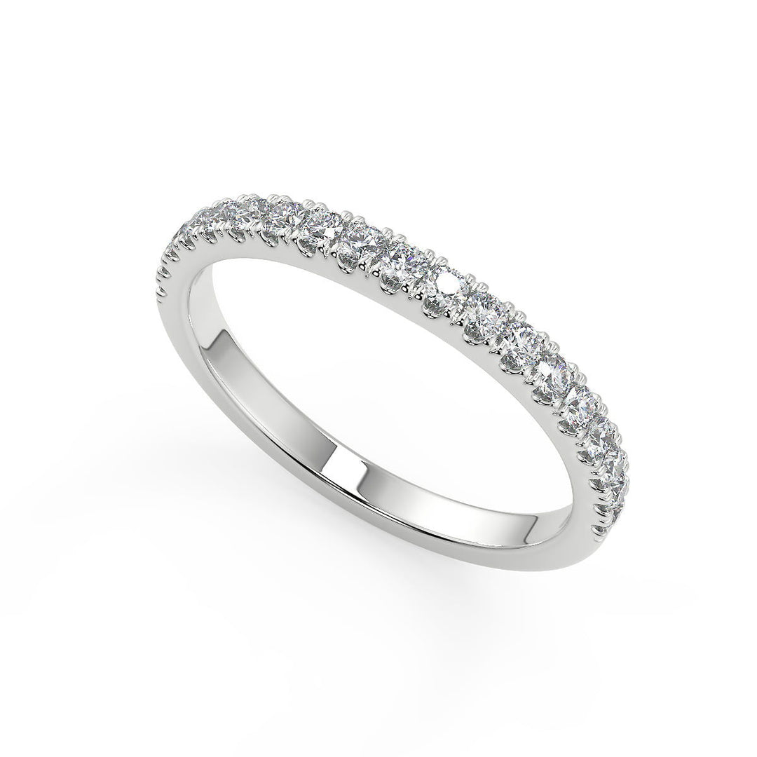 Cloe Cathedral Solitaire Round Cut Diamond Engagement Ring - Nivetta