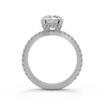 Load image into Gallery viewer, Dalia Micro French Pave Classic Round Cut Diamond Engagement Ring - Nivetta