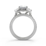 Load image into Gallery viewer, Danica Double Halo Split Shank Princess Cut Ring – Nivetta - Nivetta