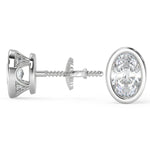 Load image into Gallery viewer, Daniella Oval Cut Bezel Earrings - Nivetta
