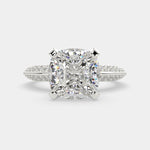 Load image into Gallery viewer, Daria Cushion Cut Pave 6 Prong Engagement Ring Setting - Nivetta