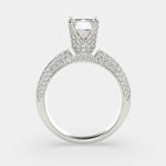 Load image into Gallery viewer, Daria Emerald Cut Pave 6 Prong Engagement Ring Setting - Nivetta