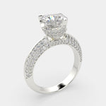 Load image into Gallery viewer, Daria Heart Cut Pave 6 Prong Engagement Ring Setting - Nivetta