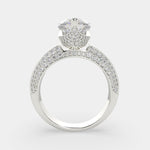 Load image into Gallery viewer, Daria Heart Cut Pave 6 Prong Engagement Ring Setting - Nivetta
