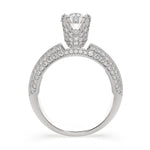 Load image into Gallery viewer, Daria Oval Cut Pave 6 Prong Engagement Ring Setting - Nivetta