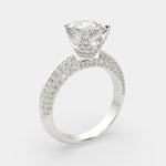 Load image into Gallery viewer, Daria Oval Cut Pave 6 Prong Engagement Ring Setting - Nivetta