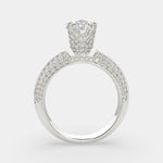 Load image into Gallery viewer, Daria Oval Cut Pave 6 Prong Engagement Ring Setting - Nivetta