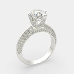 Load image into Gallery viewer, Daria Pear Cut Pave 6 Prong Engagement Ring Setting - Nivetta