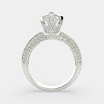 Load image into Gallery viewer, Daria Pear Cut Pave 6 Prong Engagement Ring Setting - Nivetta