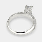 Load image into Gallery viewer, Daria Radiant Cut Pave 6 Prong Engagement Ring Setting - Nivetta
