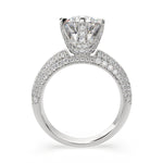 Load image into Gallery viewer, Daria Round Cut Pave 6 Prong Engagement Ring Setting - Nivetta