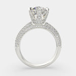 Load image into Gallery viewer, Daria Round Cut Pave 6 Prong Engagement Ring Setting - Nivetta