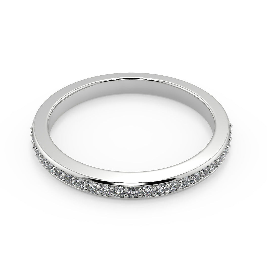 Dayanara Halo Pave Set Cushion Cut Diamond Engagement Ring - Nivetta