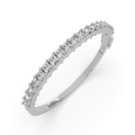 Load image into Gallery viewer, Desdemona Princess Cut Diamond Bangle Bracelet Shared Prong Hinged (6 ctw) - Nivetta