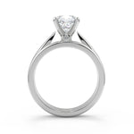 Load image into Gallery viewer, Desirae Classic Cathedral Solitaire Cushion Cut Diamond Engagement Ring - Nivetta