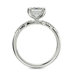Load image into Gallery viewer, Diana Emerald Cut Pave Hidden Halo 4 Prong Claw Set Engagement Ring Setting - Nivetta