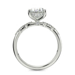 Load image into Gallery viewer, Diana Oval Cut Pave Hidden Halo 4 Prong Claw Set Engagement Ring Setting - Nivetta