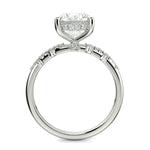 Load image into Gallery viewer, Diana Round Cut Pave Hidden Halo 4 Prong Claw Set Engagement Ring Setting - Nivetta
