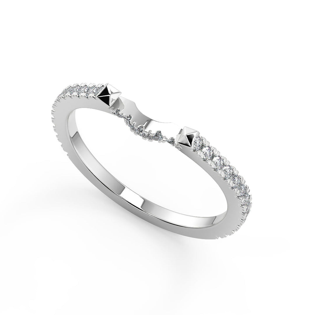 Edith Halo Pave Split Shank Cushion Cut Diamond Engagement Ring - Nivetta