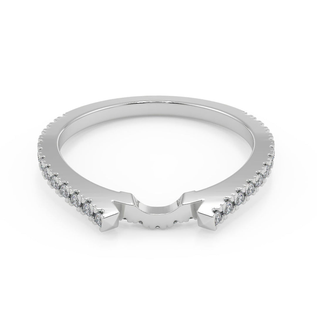 Edith Halo Pave Split Shank Cushion Cut Diamond Engagement Ring - Nivetta