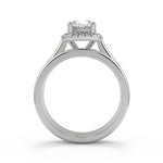 Load image into Gallery viewer, Eliana Halo 4 Prong Cushion Cut Diamond Engagement Ring - Nivetta