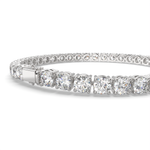Load image into Gallery viewer, Elowen Round Cut Diamond Tennis Bracelet Prong Set (10 ctw) - Nivetta